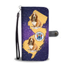 Cute Basset Hound Dog Print Wallet CaseNJ State