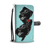 Black Labrador Print Wallet CaseNJ State