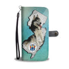 Amazing Siberian Husky Print Wallet CaseNJ State