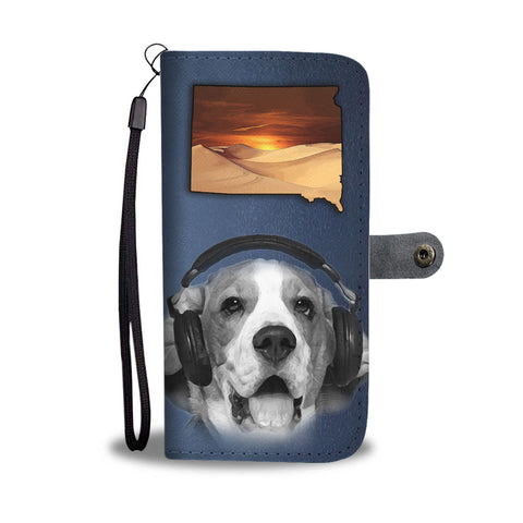 Beagle Dog Print Wallet CaseSD State