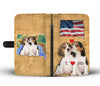 Lovely Beagle Dog Print Wallet CaseSD State