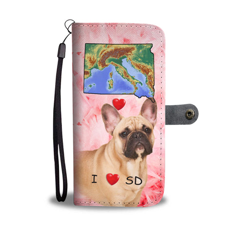 French Bulldog Print Wallet CaseSD State