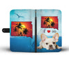 Cute French Bulldog Print Wallet CaseSD State