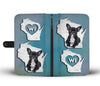 Cute French Bulldog Print Wallet CaseWI State