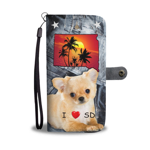 Chihuahua Print Wallet CaseSD State