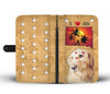 Golden Retriever Print Wallet CaseSD State