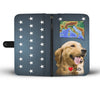 Lovely Golden Retriever Print Wallet CaseSD States