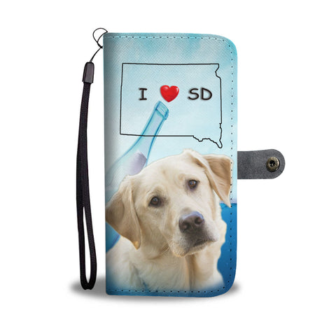 Labrador Retriever Print Wallet CaseSD State