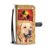 Cute Labrador Retriever Print Wallet CaseSD State