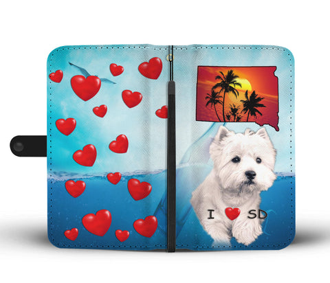 West Highland White Terrier Print Wallet CaseSD State
