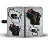 Amazing Rottweiler Print Wallet CaseWI State