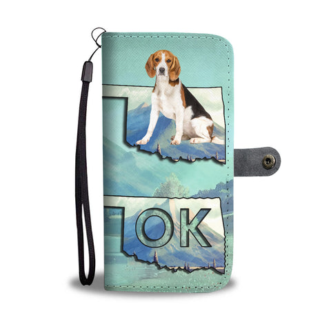 Cute Beagle Print Wallet CaseOK State