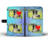 Lovely Border Collie Print Wallet CaseOK State