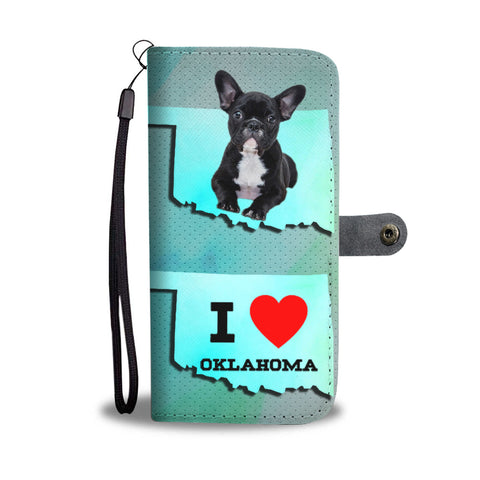 Cute French Bulldog Print Wallet CaseOK State