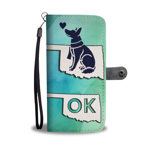 German Shepherd Dog Art Print Wallet CaseOK State