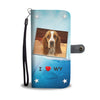 Basset Hound Print Wallet CaseWY State