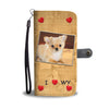 Cute Chihuahua Print Wallet CaseWY State