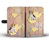 Amazing Beagle Dog Print Wallet CaseWV State