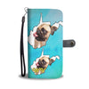 Cute Pug Dog Print Wallet CaseWV State