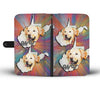 Labrador Dog Art Print Wallet CaseWV State