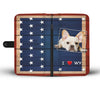 Amazing French Bulldog Print Wallet CaseWY State