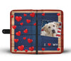 Cute Labrador Retriever Print Wallet CaseWY State