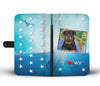 Cute Rottweiler Dog Print Wallet CaseWY State