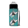 Siberian Husky Dog Art Print Wallet CaseWV State