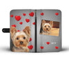 Lovely Yorkshire Terrier Print Wallet CaseWY State