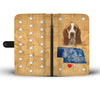 Amazing Basset Hound Print Wallet CaseNE State