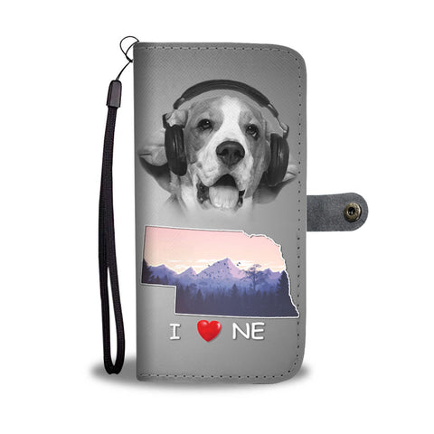 Beagle Dog Print Wallet CaseNE State