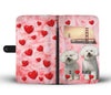 Lovely Bichon Frise Print Wallet CaseNE State