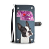 Boston Terrier Print Wallet CaseNE State