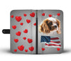 Cute Cavalier King Charles Spaniel Print Wallet CaseNE State