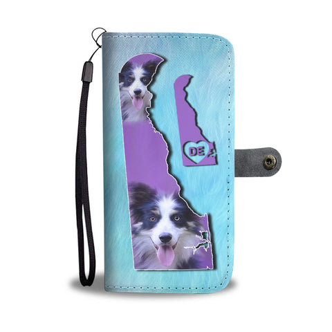 Border Collie Dog Art Print Wallet CaseDE State