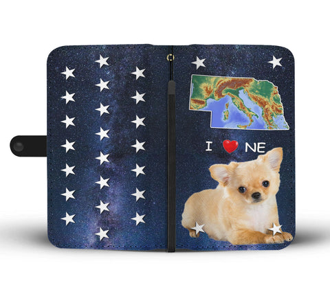 Chihuahua Print Wallet CaseNE State