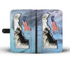 Amazing Siberian Husky Print Wallet CaseDE State