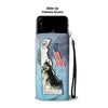 Amazing Siberian Husky Print Wallet CaseDE State