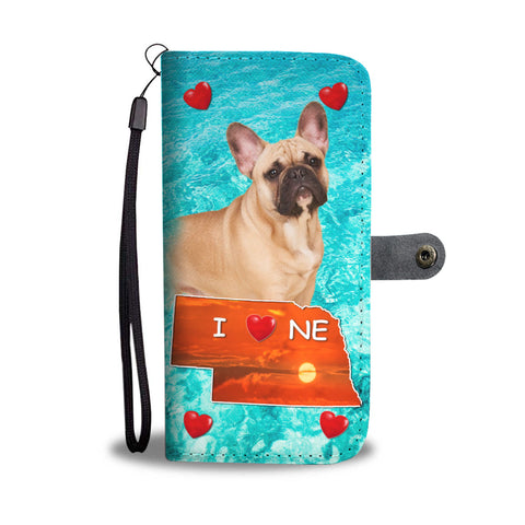 French Bulldog Print Wallet CaseNE State