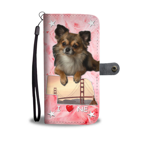 Lovely Chihuahua Print Wallet CaseNE State