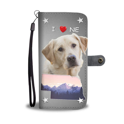 Labrador Retriever Print Wallet CaseNE State