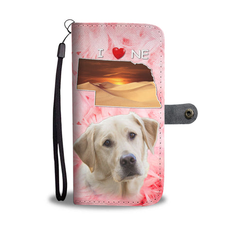 Amazing Labrador Retriever Print Wallet CaseNE State