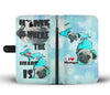 Cute Pug Art Print Wallet CaseMI State