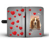 Lovely Basset Hound Print Wallet CaseAL State