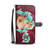 Cute Pomeranian Print Wallet CaseMI State