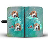 Lovely Beagle Print Wallet CaseMI State