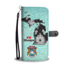 Siberian Husky Art Print Wallet CaseMI State