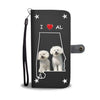 Bichon Frise On Black Print Wallet CaseAL State