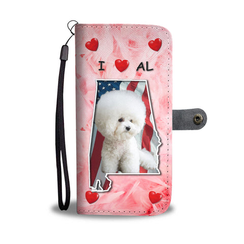 Lovely Bichon Frise Print Wallet CaseAL State