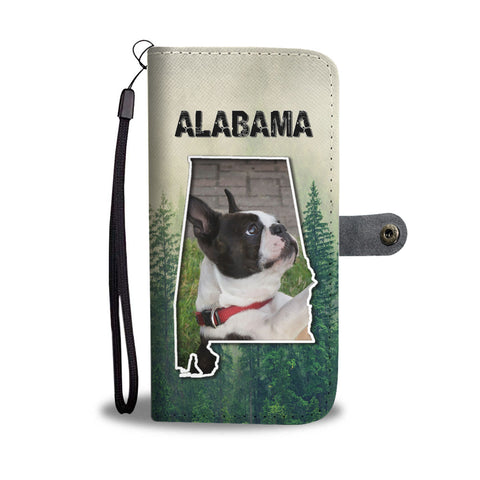 Boston Terrier Print Wallet CaseAL State